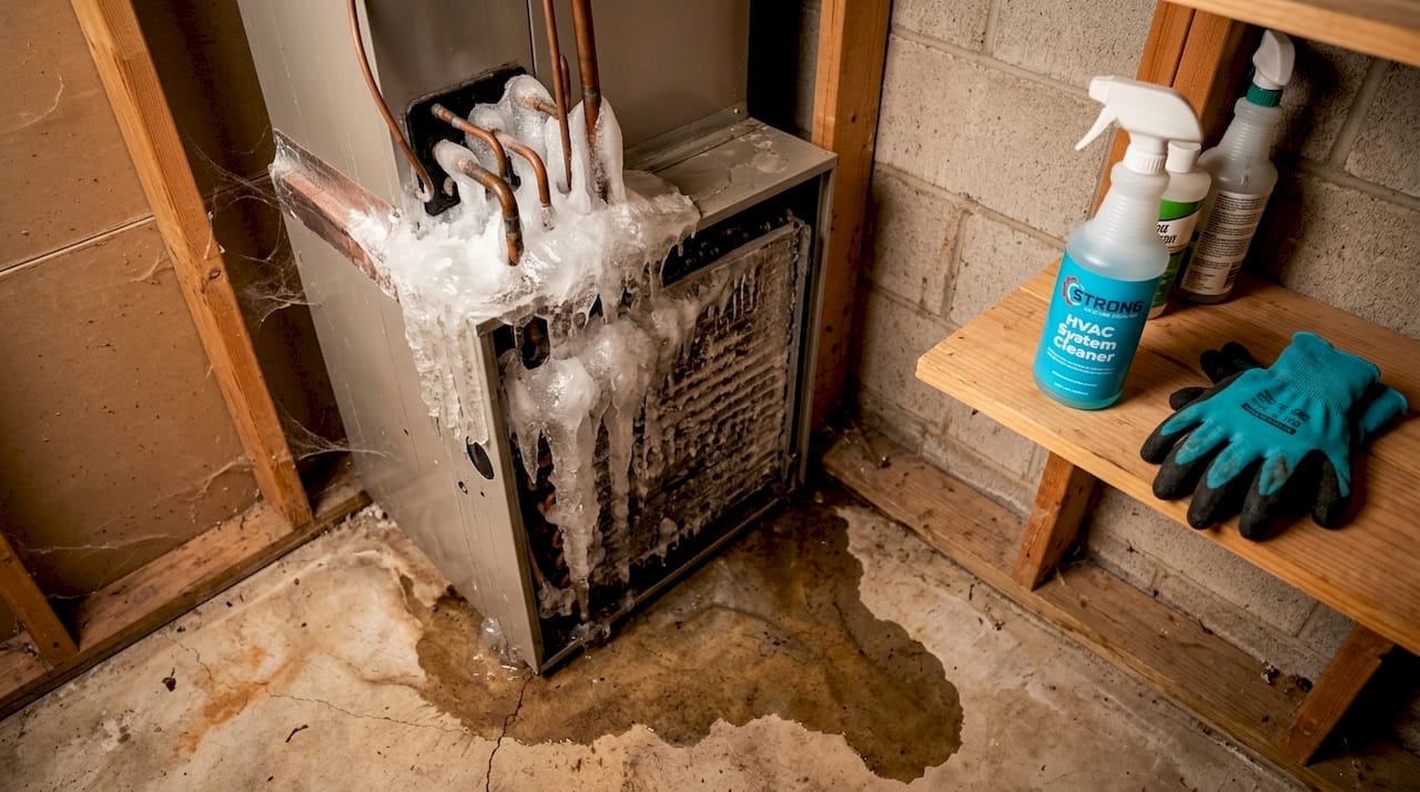 Ice forming on HVAC unit refrigerant lines