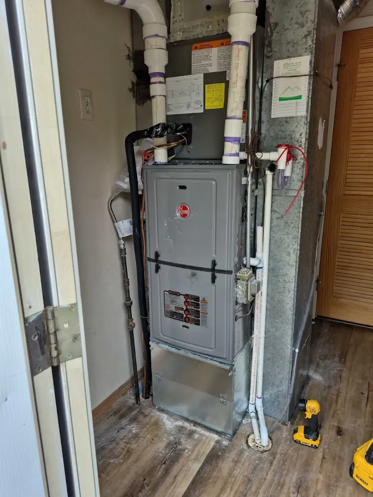 Closet furnace replacement