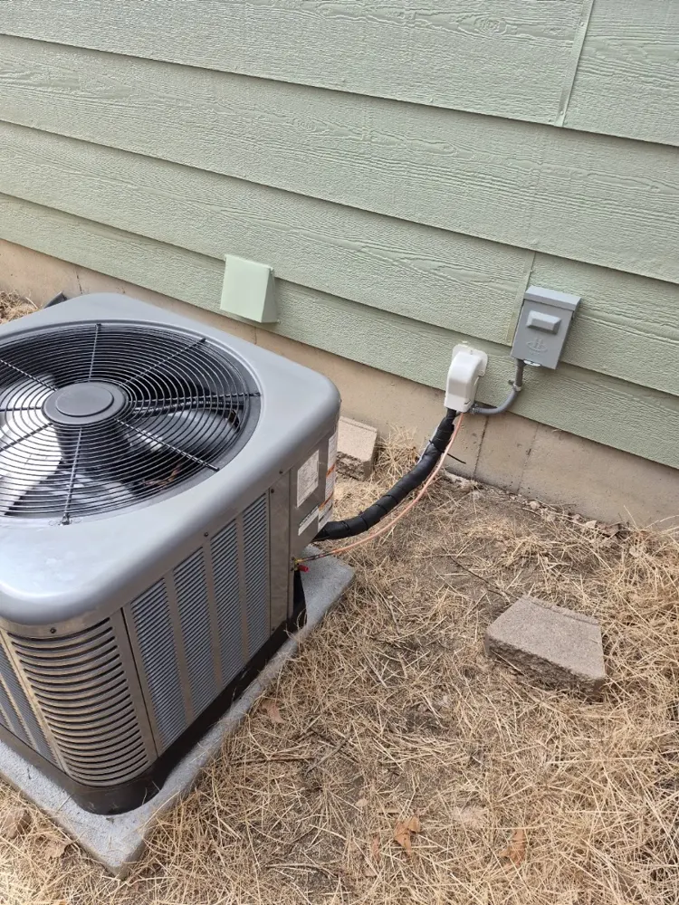 Outdoor unit with new electrical whip